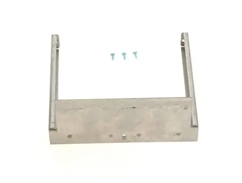 BOSCH Rahmenelement für Verbrennungskammer, aus Metall, mit zwei seitlichen Halterungen und drei Schrauben zur Montage.